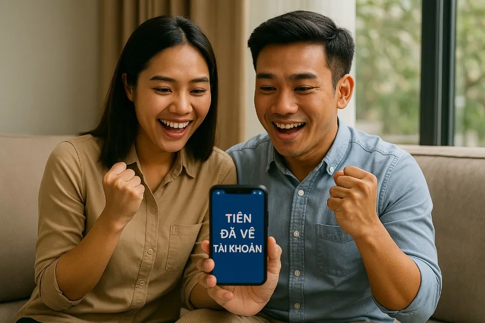 Tiền đã về tài khoản Tiền đã về tài khoản